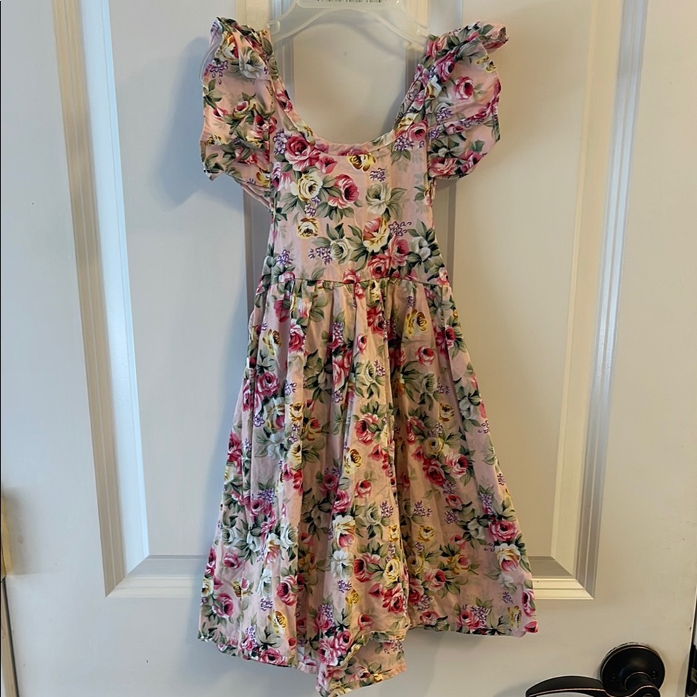 Floral Pink Kids Dress